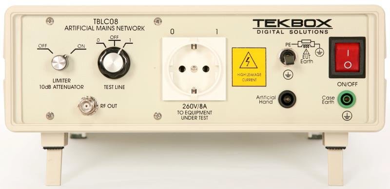 Tekbox TBLC08 Zweileiter-Netznachbildung (LISN) für 230 V Wechselspannungs-Geräte bis 8 A