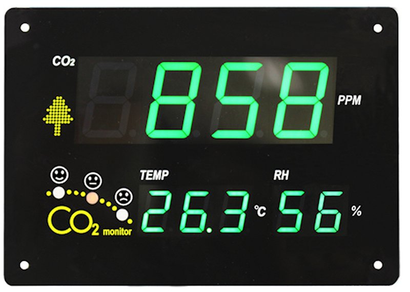 5020-0110 Dostmann AIRCONTROL Observer zeigt CO2 Konzentration, Temperatur und Luftfeuchte