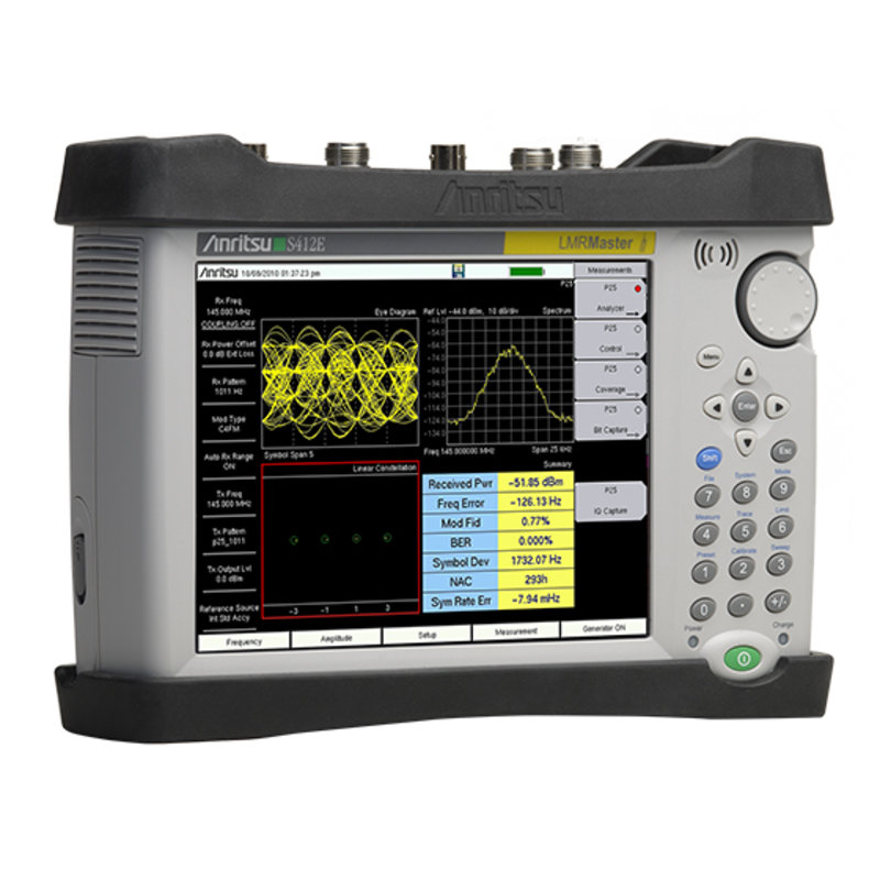 Anritsu S412E LMR Master, Land Mobile Radio Modulation Analyzer, 500 kHz - 1.6 GHz, optional bis 6 GHz