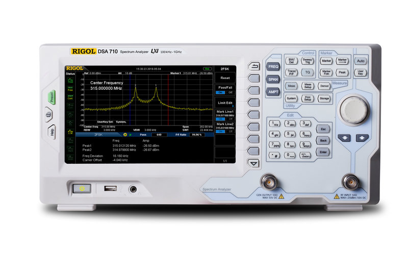 Rigol DSA710 Spectrum Analyzer 100 kHz bis 1 GHz