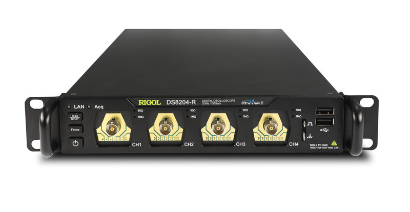 Rigol DS8034-R Kompakt-Oszilloskop, 4-Kanal, 350 MHz, 5 GSa/s, 500 Mpts, 600.000 wfms/s