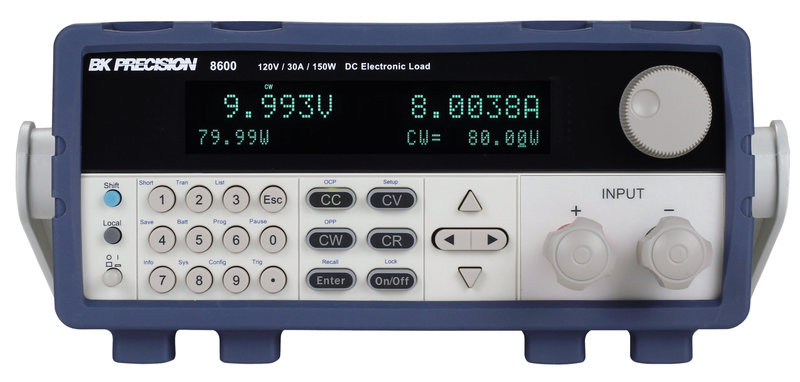 BK Precision Serie 8600 und BK8600B programmierbare elektronische Last, bis 500 V, 720 A, 6.000 W