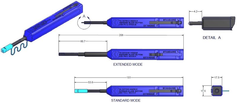 IBC?-Markenreiniger 9393 LC für 1,25-mm-Steckverbinder - LC, LC Secure Key und MU