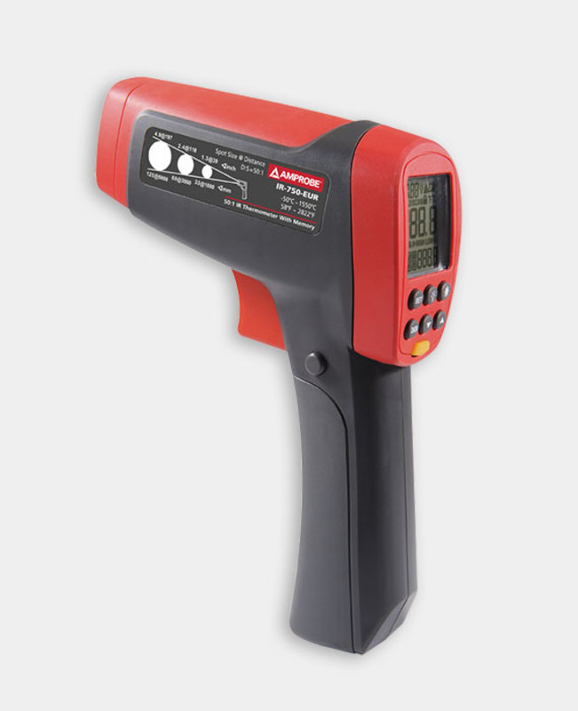 Beha-Amprobe IR-750 Infrarot Thermometer mit USB Schnittstelle und Software, Messbereich -50 bis +1550 °C