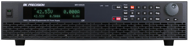 BK Precision MR100020 Programmierbarer DC Netzteil, 1000 V, 20 A, 5.000 Watt, mit USB, RS232, LAN