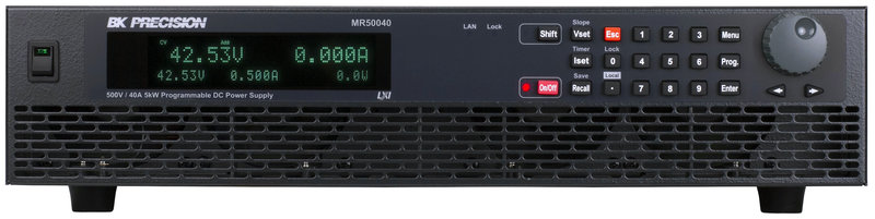 BK Precision MR50040 Programmierbarer DC Netzteil, 500 V, 40 A, 5.000 Watt, mit USB, RS232, LAN