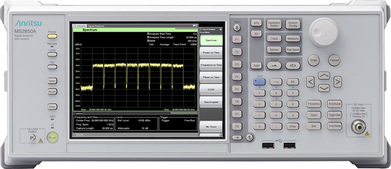 Anritsu MS2850A Signal Analyzer, Frequenzbereich 9 kHz bis 32 GHz / 44,5 GHz, Auflösebandbreite 1 GHz, für 5G Mobilfunkanlagen, Satellitenkommunikation, usw.
