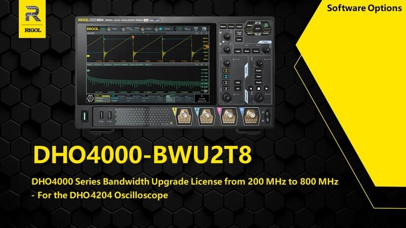Rigol DHO4000-BWU2T8 Bandbreiten-Upgrade von 200 auf 800 MHz