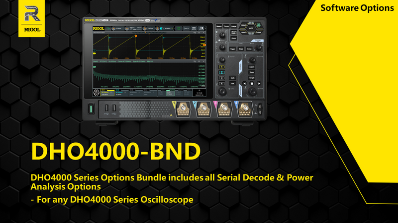Rigol DHO4000-BND Optionen Paket mit serieller Analyse und Trigger und Leistungsanalyse
