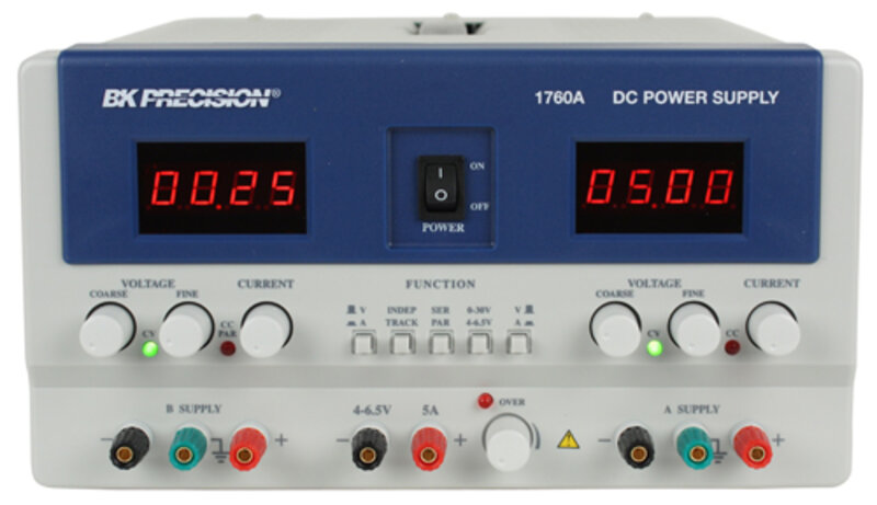 BK Precision BK1760A - 4-Digit - 3-Kanal Power Supply - 0-30V, 0-2A/ 4-6.5V, 5A