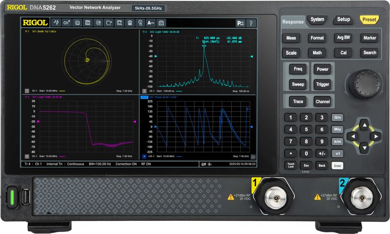 Rigol DNA5000-Serie, Vector Network Analyzer 5 kHz bis zu 26.5 GHz, Auflösung 5 kHz