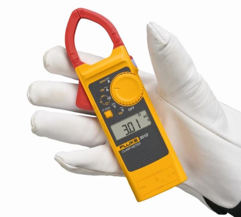 Fluke 301D kompakte Stromzange für Wechsel- und Gleichstrom 600 V/600 A - AC/DC