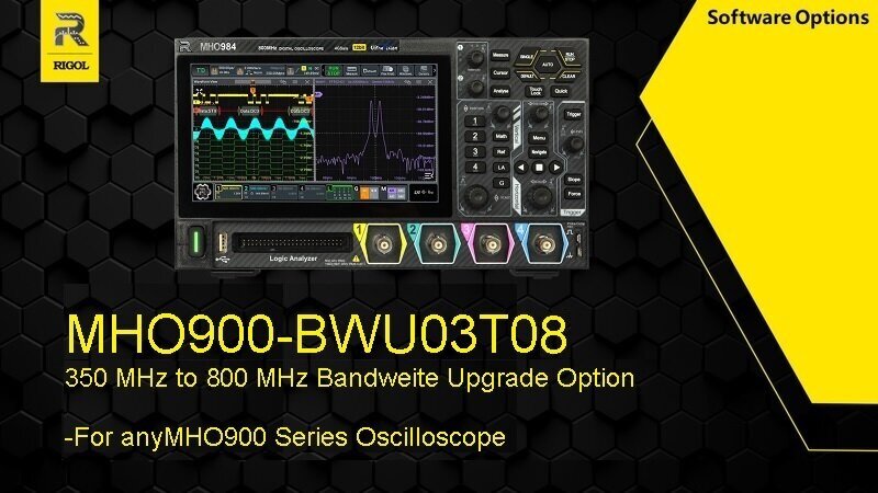 Rigol MHO900-BWU03T08 350 MHz to 800 MHz Bandweite Upgrade Option