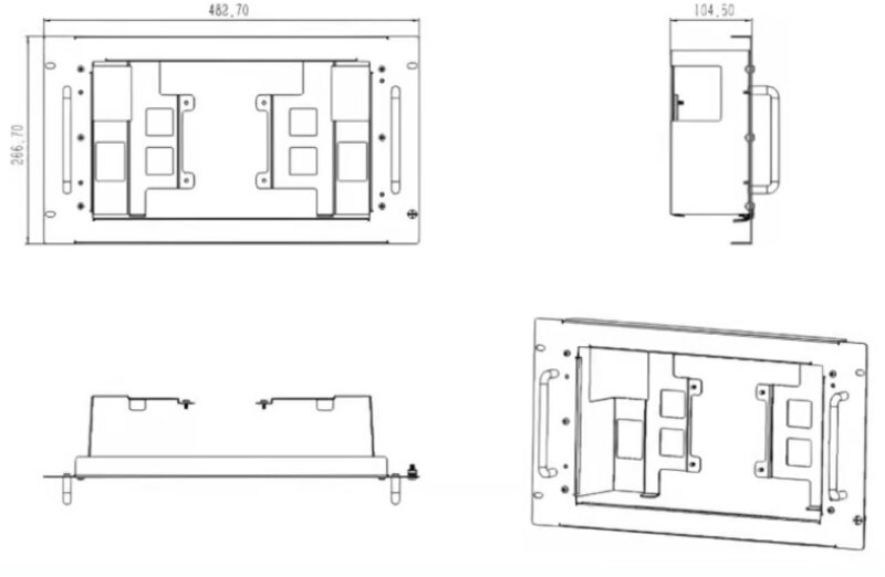 Rigol RM6051 Thunderbird Platform Rack Mount Kit für MHO/DHO5000, DG5000 Pro, DG6000, DNA5000 & RSA6000