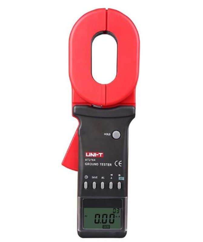 UNI-T UT276A+ Zangen-Erdungsprüfgerät, Erdungswiderstand bis 590 Ω; Backenöffnung: 32 mm; Akustischer und optischer Alarm; Automatische Abschaltung