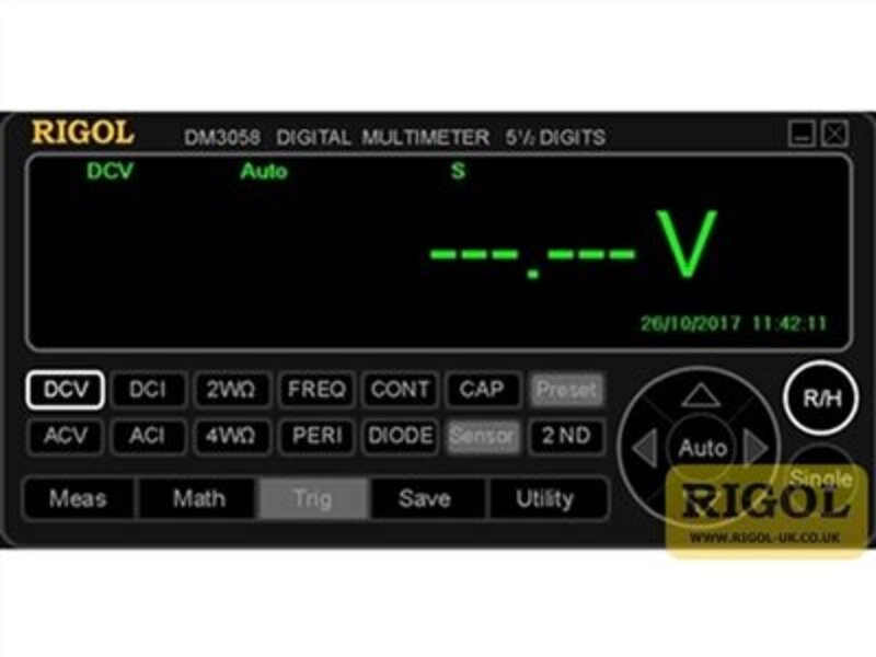 Rigol Ultraview Software - DMM PC Software für DM3058/DM3058E Digital Multimeter