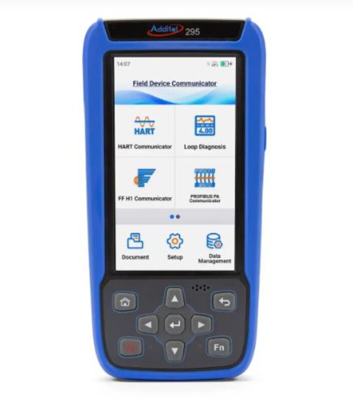 Additel ADT295 Field Device Communicator - All-in-One-Lösung für die Konfiguration, Kalibrierung, Diagnose und Verwaltung von HART®-, FOUNDATION™-Fieldbus- und Profibus-PA-Geräten