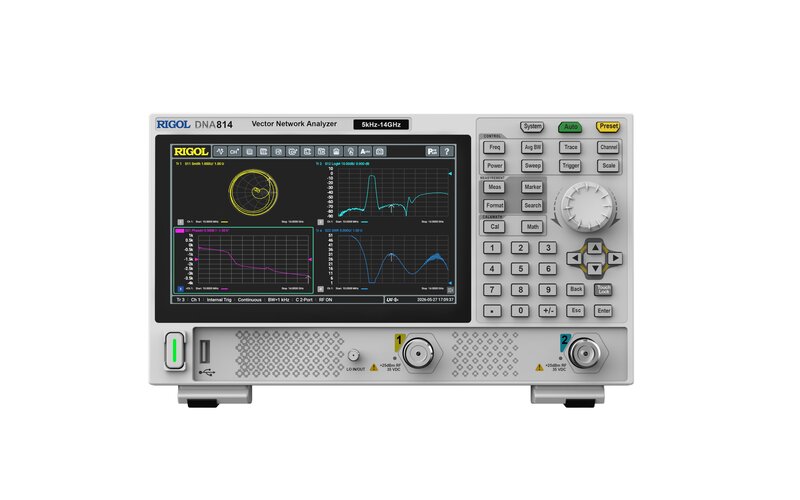 Rigol DNA800-Serie, Vector Network Analyzer 5 kHz bis zu 14 GHz, Frequenz-Auflösung 1 Hz