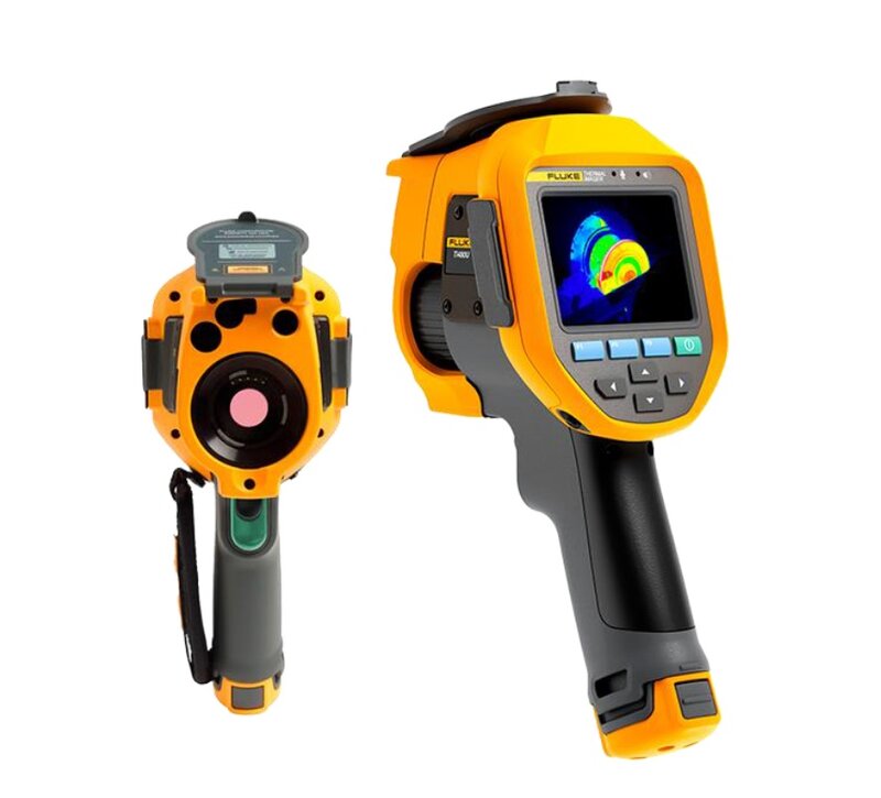 Fluke Ti480U Ultra-Wärmebildkamera, Empfindlichkeit 0,05°C, 9 Hz, Auflösung 640 x 480px (1280 x 960pix SuperResolution), Temp. Bereich -20 bis +1200°C, Autofocus / Manual Focus